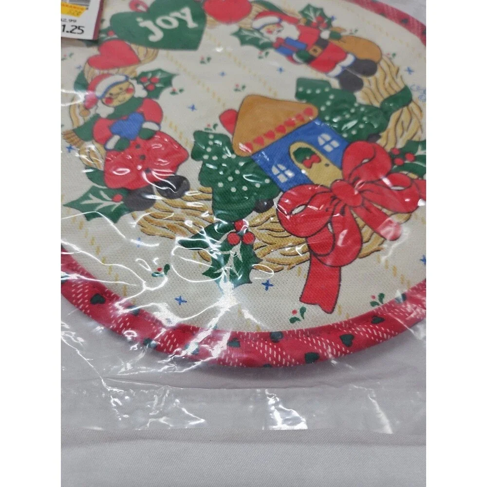 Christmas Potholder Vintage Cecil Saydah Christmas Lot of 2
